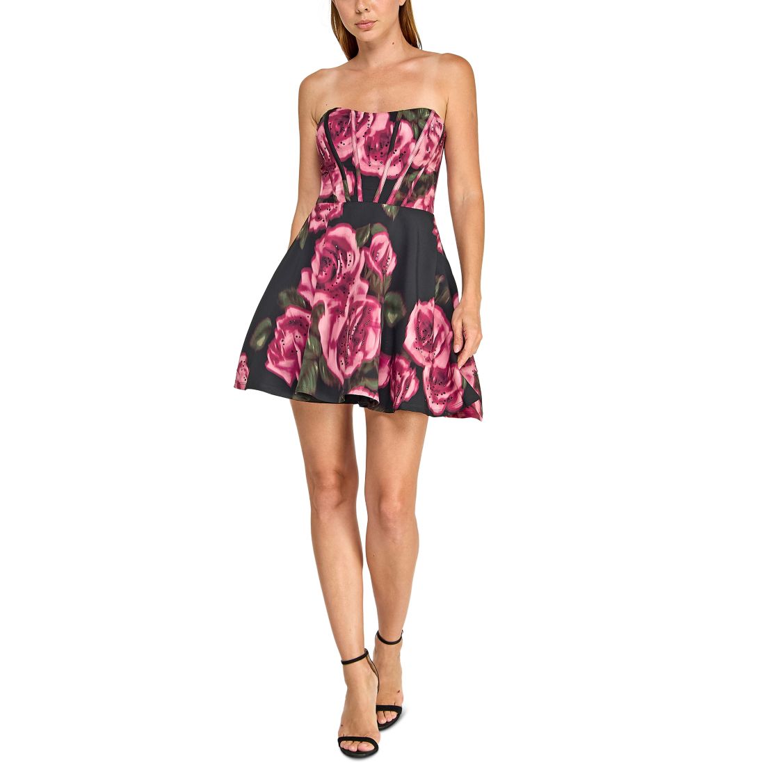 Seni & Cade Juniors' Strapless Mini Dress