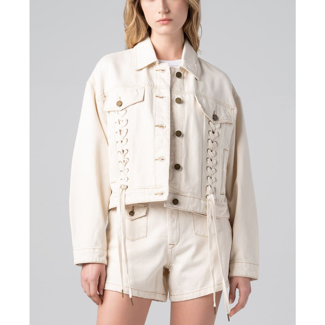 BlankNYC Women's Collar Button-Front Jacket