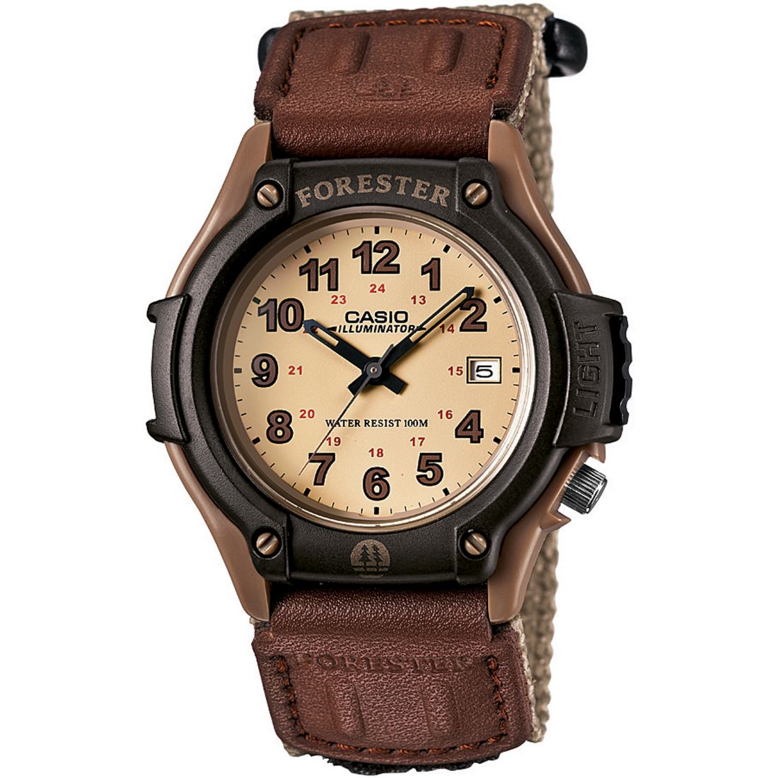 Casio Men's Forester Tan Nylon Strap Watch 41mm