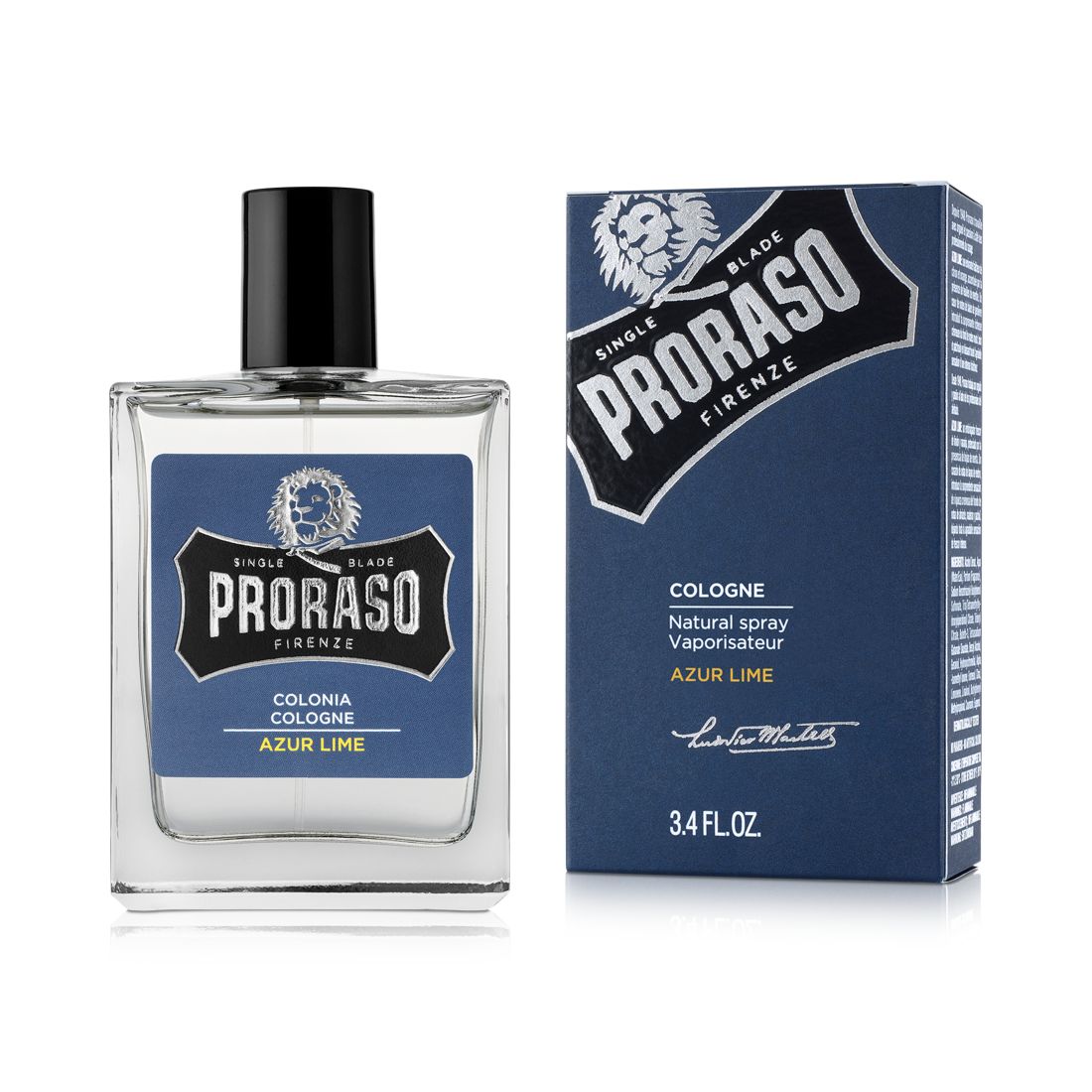 Proraso Cologne - Azur Lime Scent, 3.4 oz.