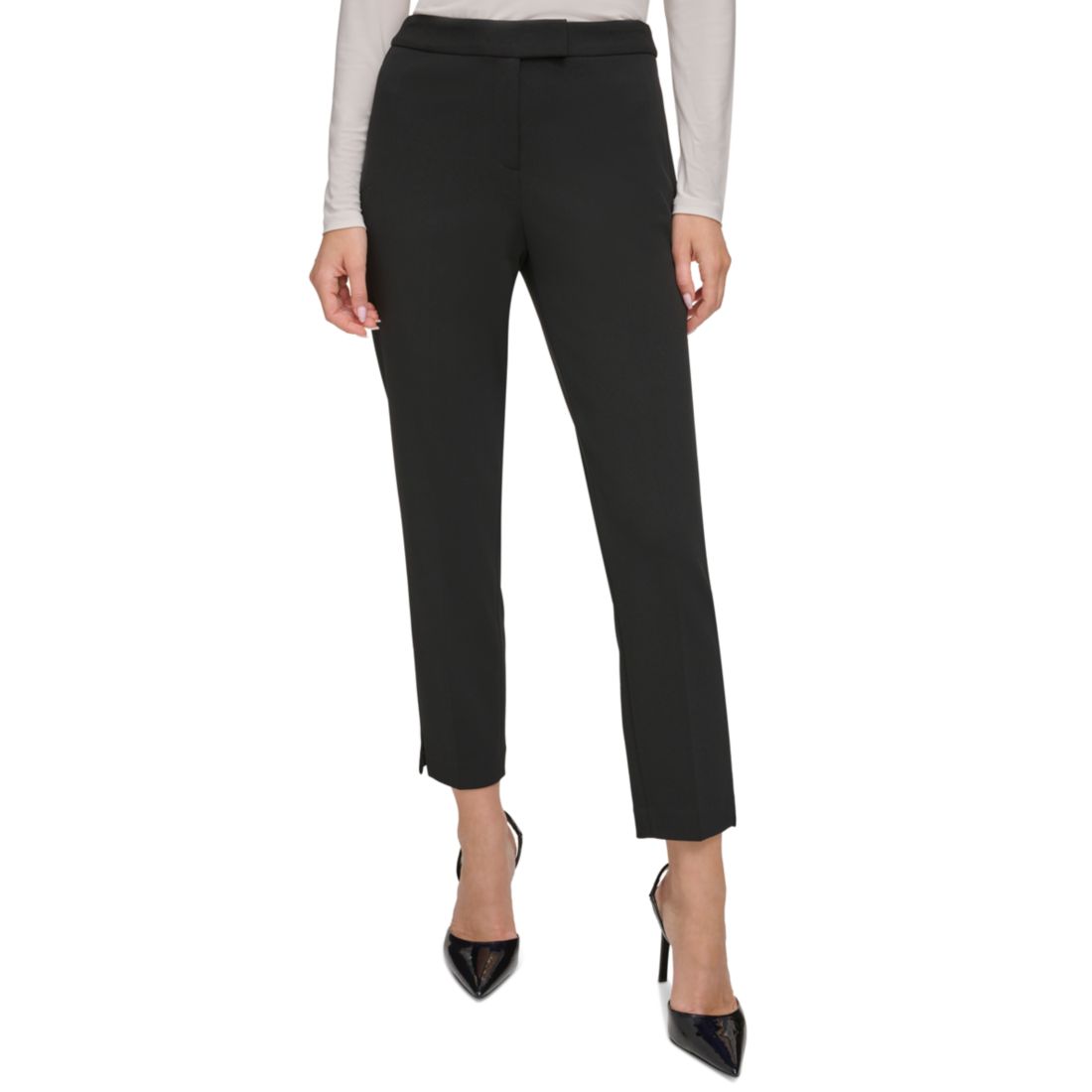 Dkny Essential Slim Leg Ankle Pants