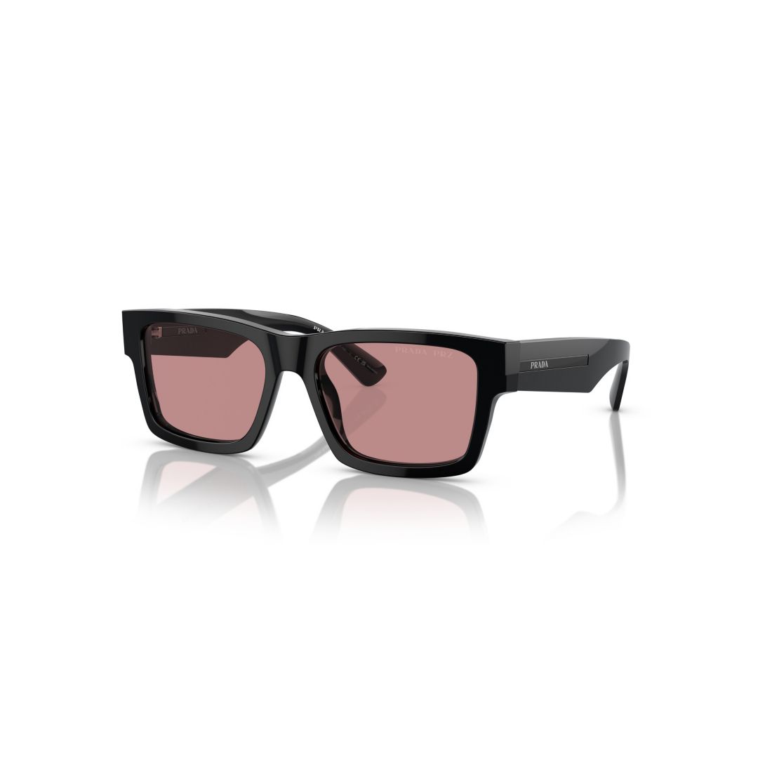 Prada Men's Rectangle Polarized Sunglasses, Pr 25ZS