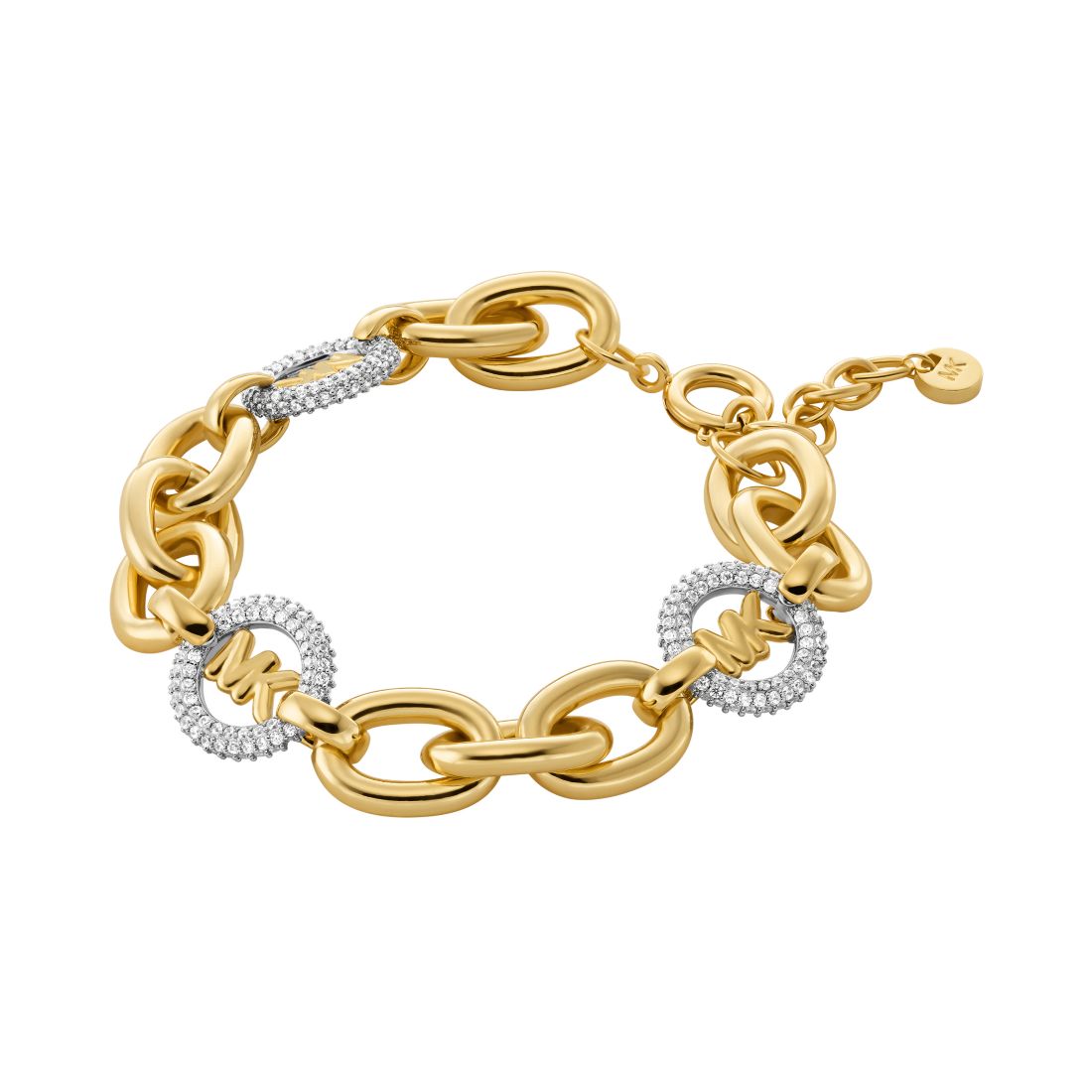 Michael Kors Gold-Tone Logo Chain Bracelet