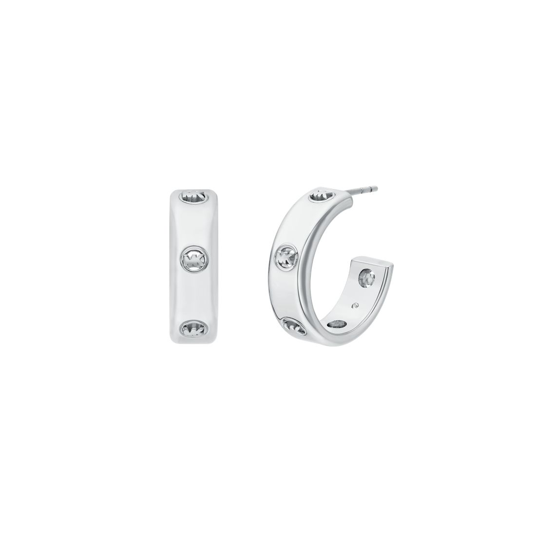 Michael Kors Logo Hoop Earrings