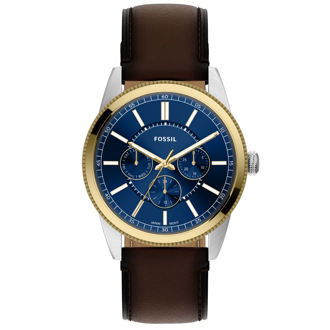 Fossil Men's Pearson Multi-Function Brown Leather Watch 42mm