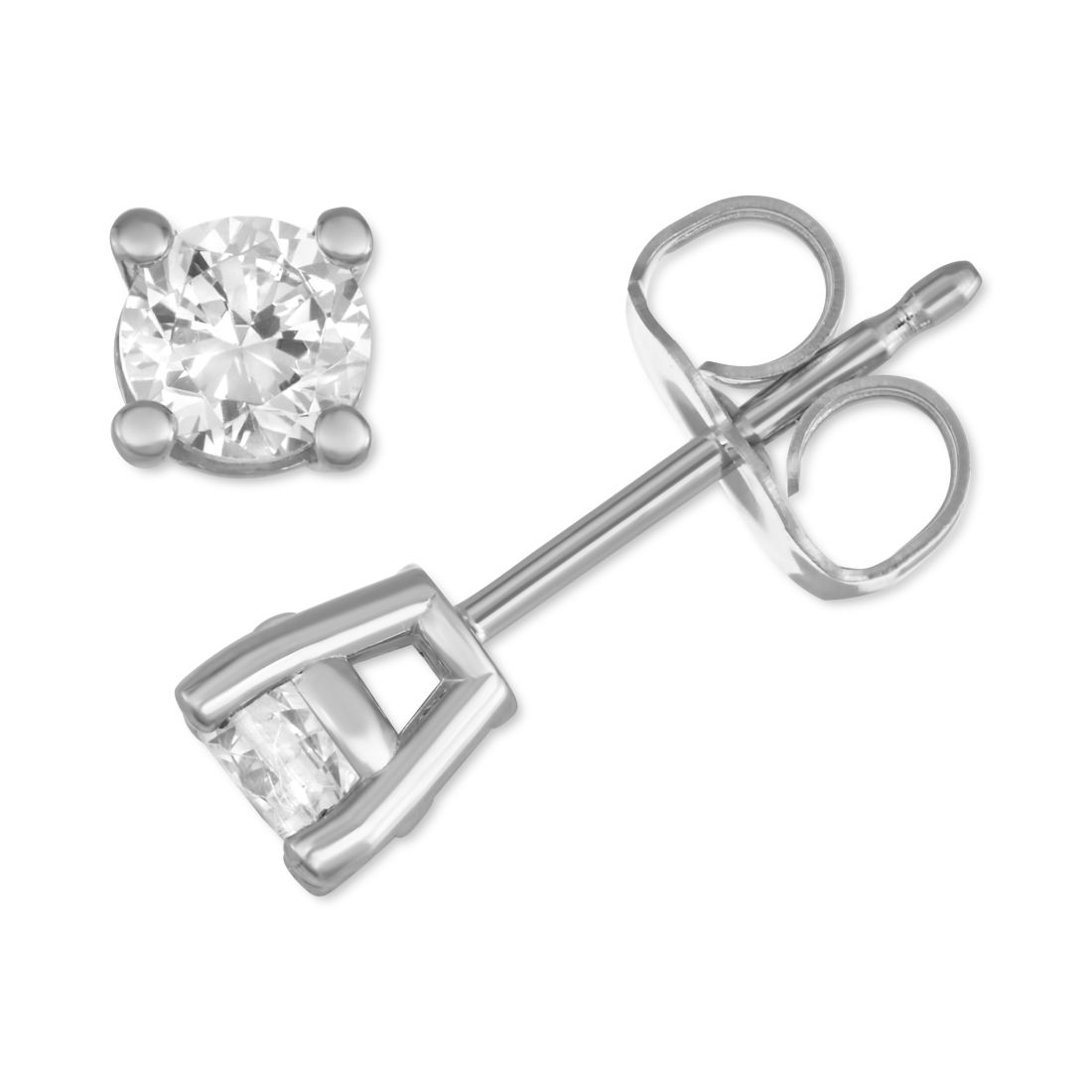Forever Grown Diamonds Lab Created Diamond Stud Earrings (1/2 ct. t.w.) in Sterling Silver