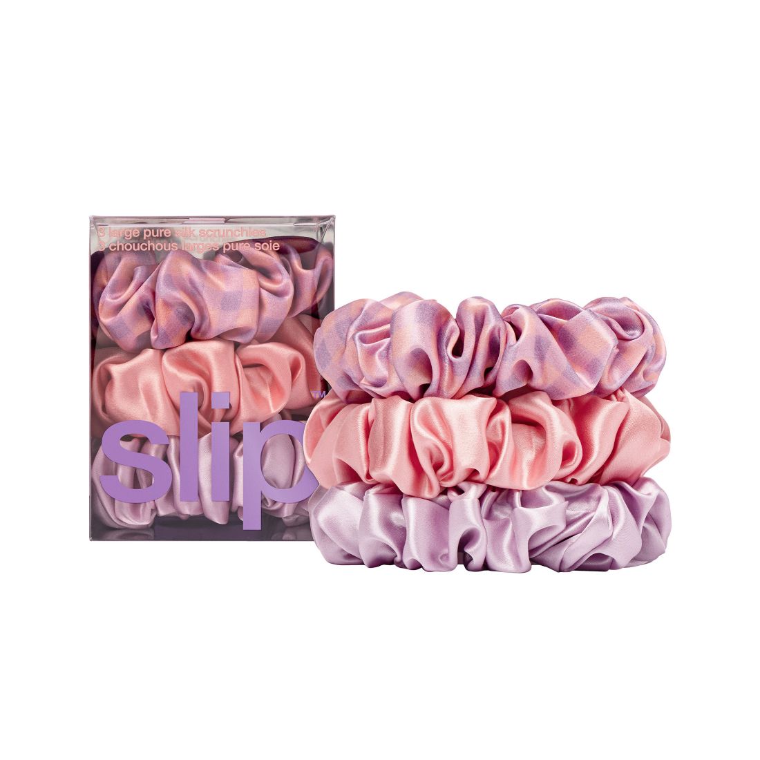 Slip 3-Pc. Pure Silk Large Scrunchies Set