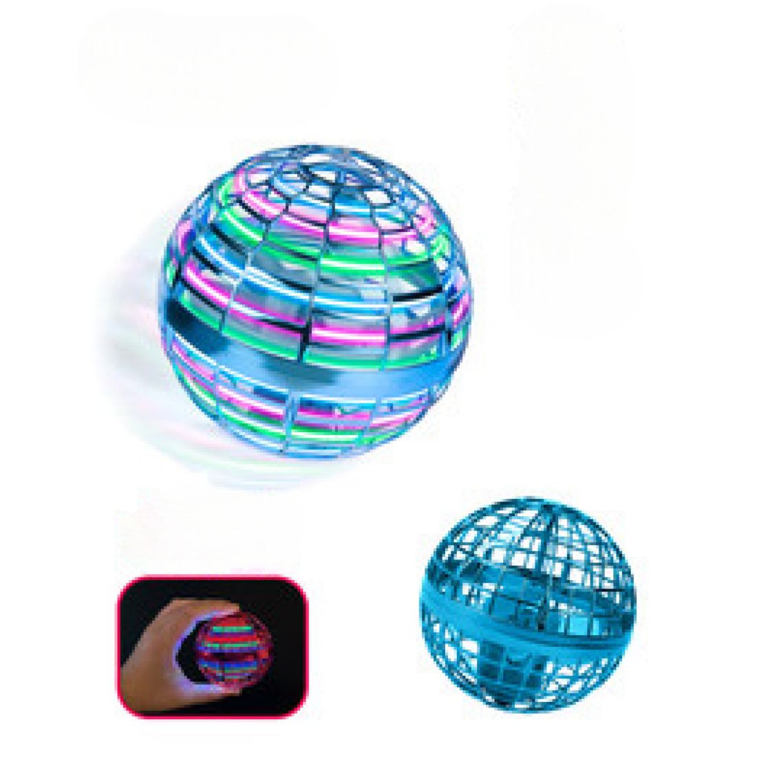 World Tech Toys Orbit Sphere Flying Led Hover Ball Toy