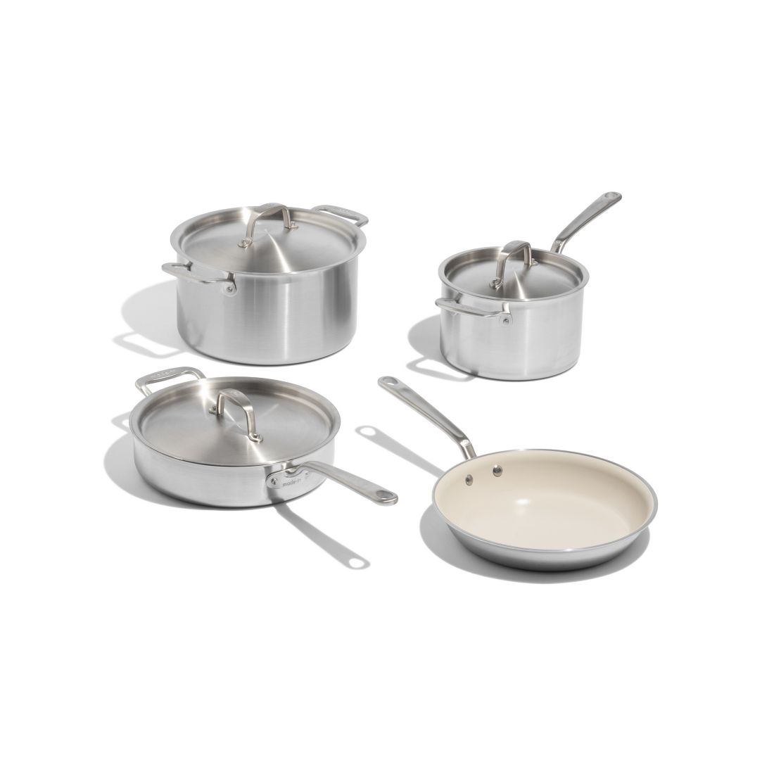 Made In CeramiClad 7-Piece Cookware Set