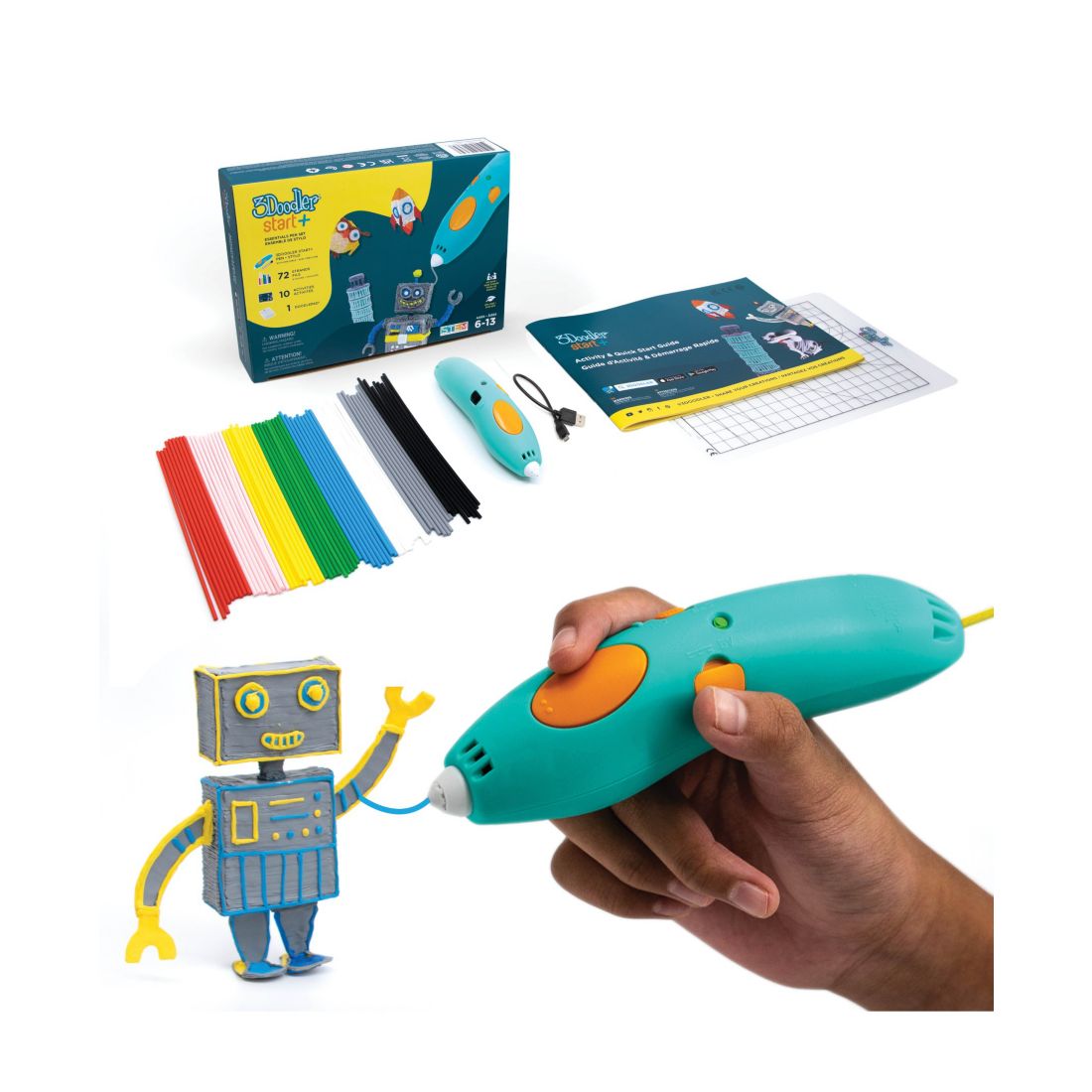 3doodler Start+ Essentials 3D Printing Pen Set