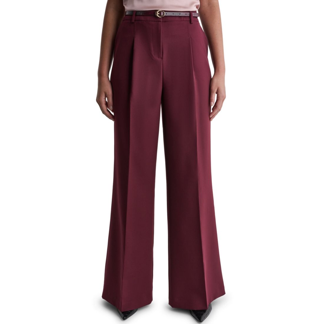 Bcbg Women's Pleated Wide-Leg Pants