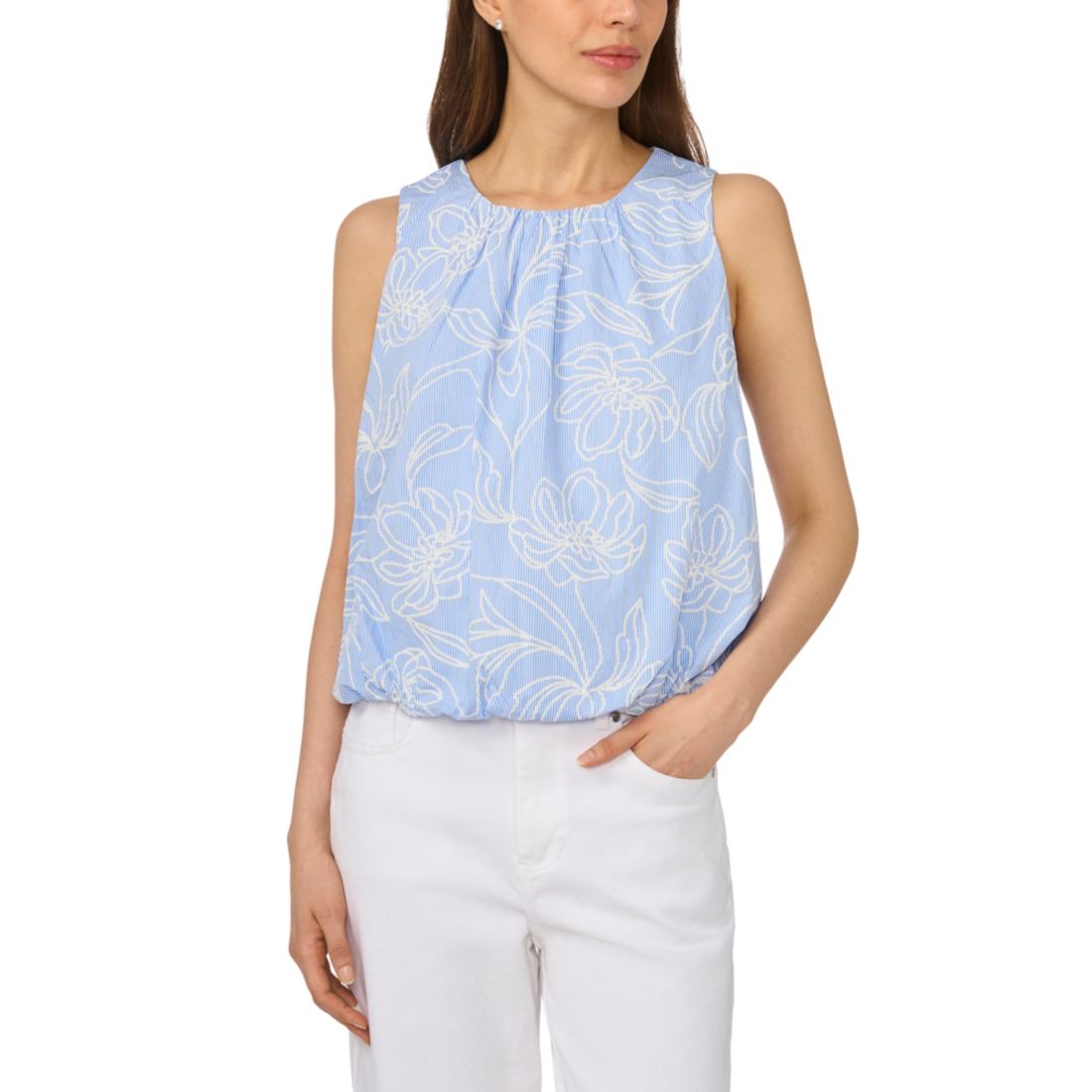 Cece Women's Sleeveless Bubble Top