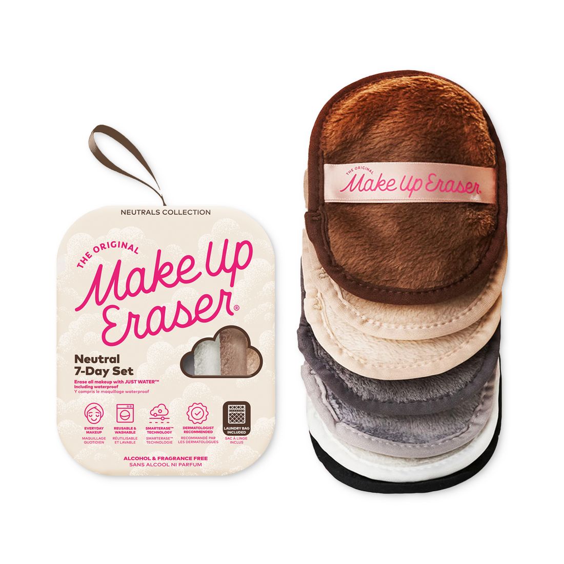 Makeup Eraser 7-Pc. Neutral Makeup-Removing Cloth Set