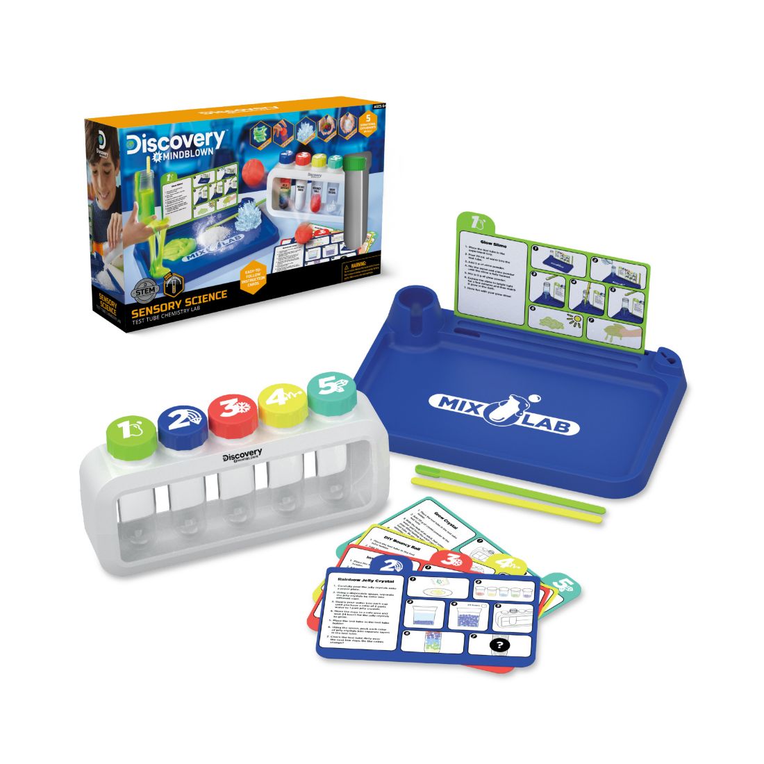 Discovery #Mindblown Sensory Science Test Tube Chemistry Lab Set