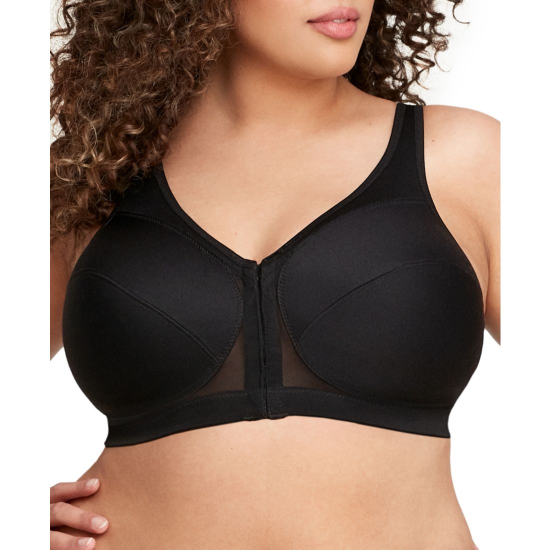 Glamorise Women's Full Figure Plus Size MagicLift Front Close Posture Back Support Bra 1265