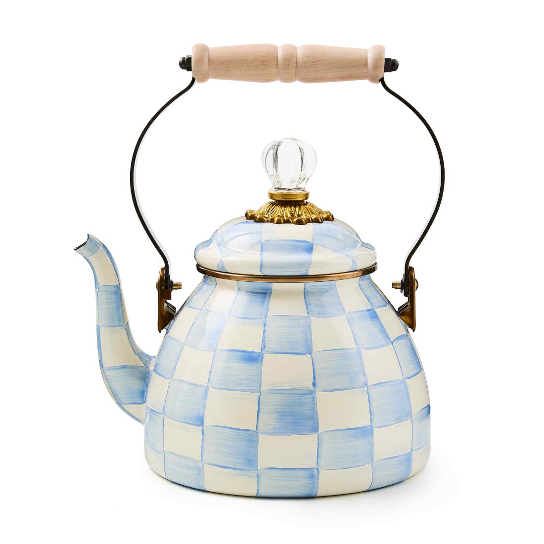 Mackenzie-childs Check 2-Quart Tea Kettle