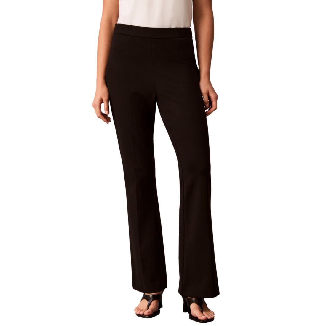 Calvin Klein Women's High-Waisted Bootcut Compression Pants