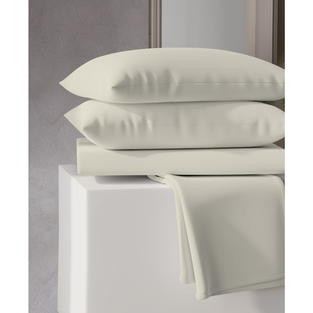 Purity Home 400 Thread Count Wrinkle Resistant Cotton Sateen 4-Pc. Sheet Set, Full