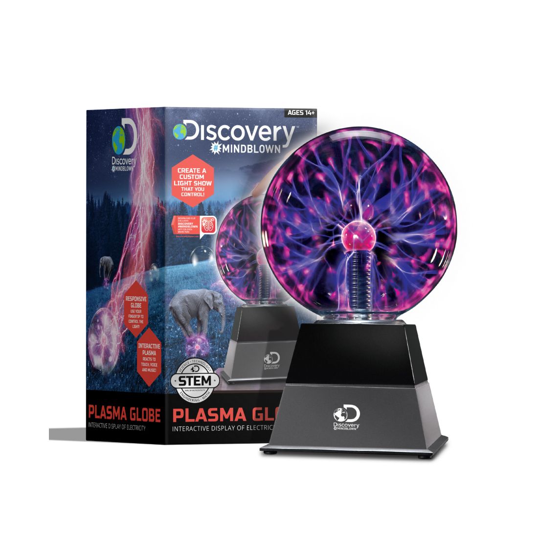 Discovery #Mindblown Plasma Globe, Interactive Display of Electricity