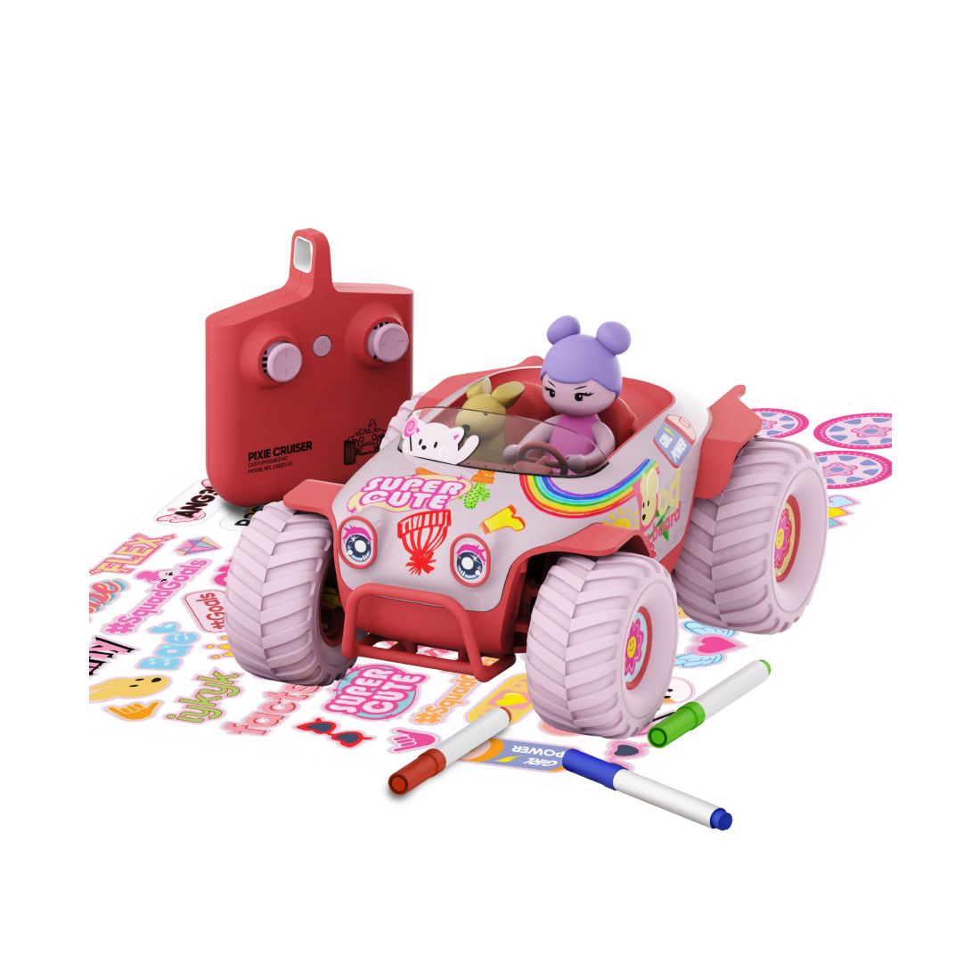 Sharper Image Pixie Cruiser Doodle Customizable Remote-Control Car