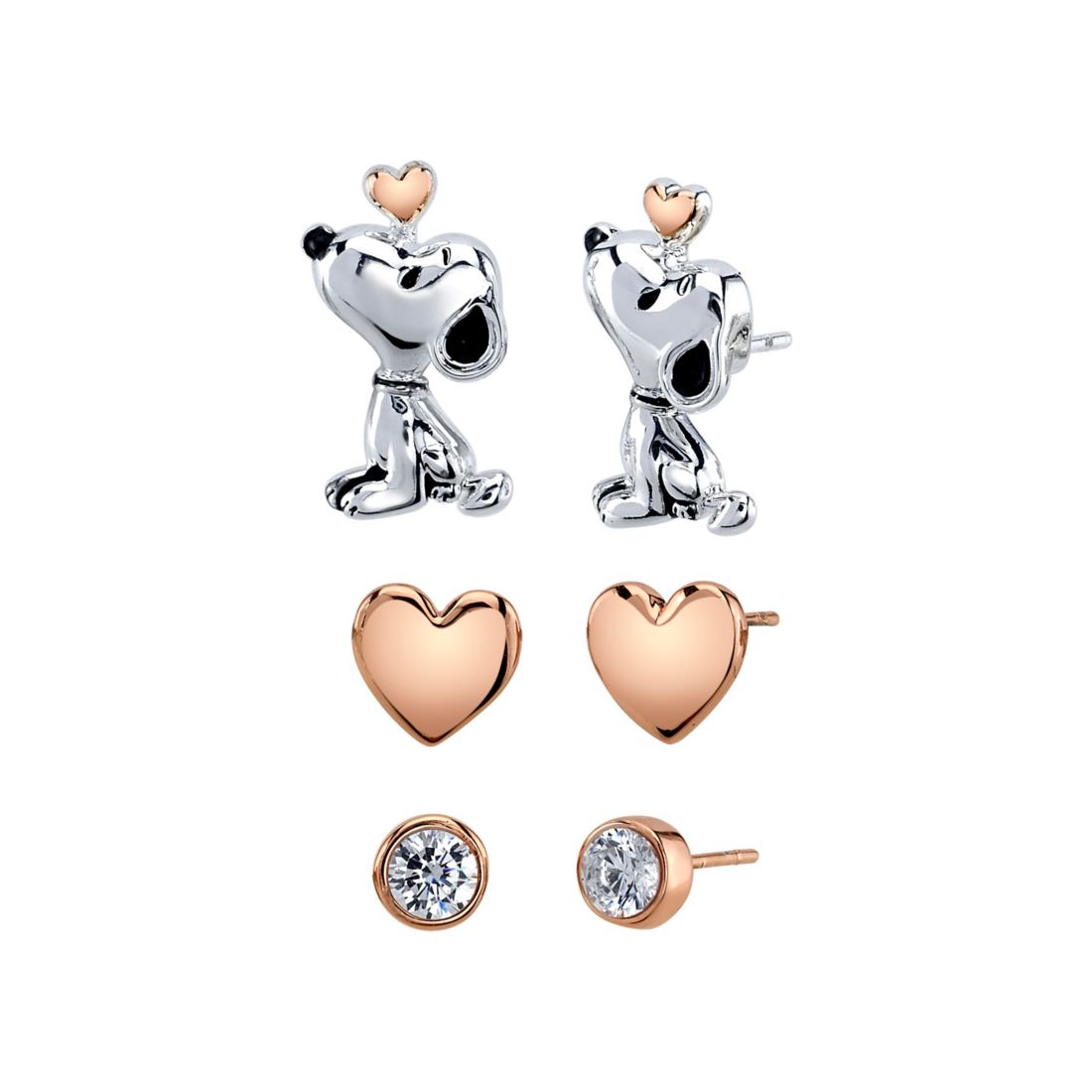 Coach X Peanuts Snoopy Stud popular Earrings Set