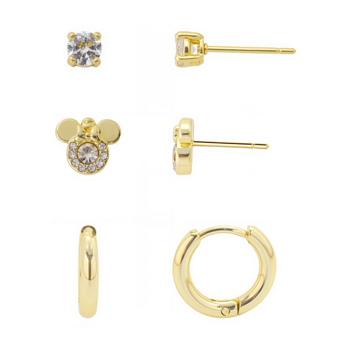 Disney Minnie Mouse Crystal Earring Set