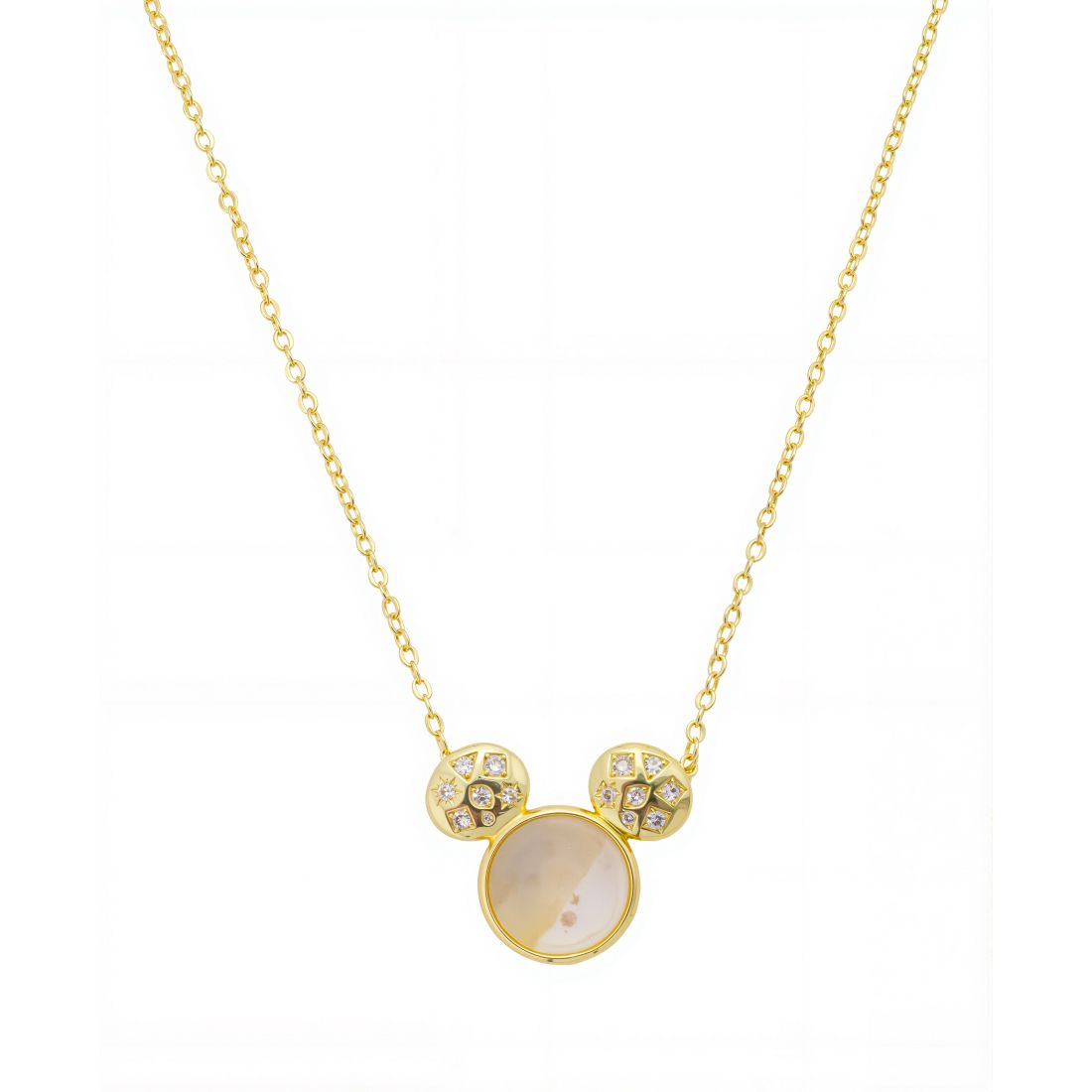 Disney Mickey Mouse Head Necklace with Extender