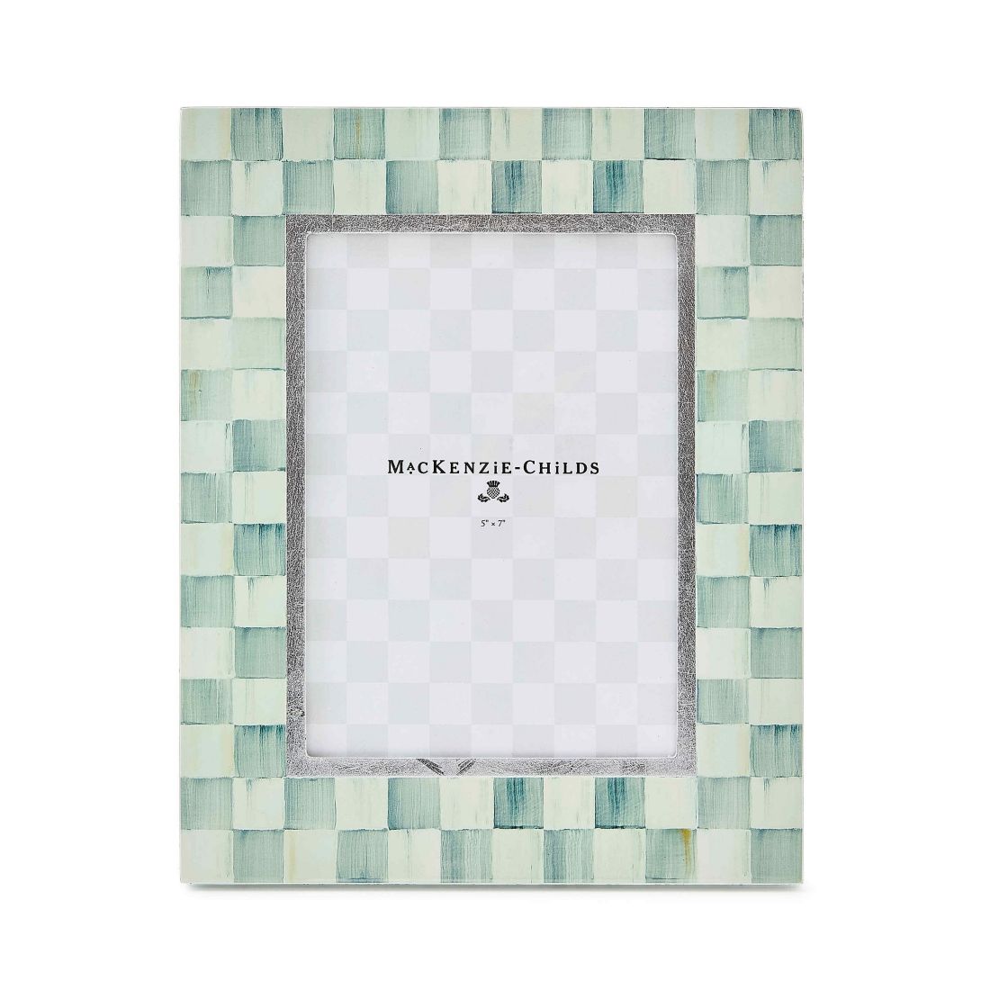Mackenzie-childs Sterling Check Lacquer Frame, 5" x 7"