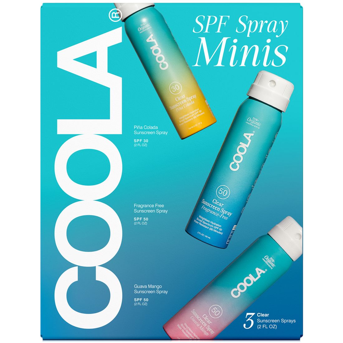 Coola 3-Pc. Spf Spray Minis Set