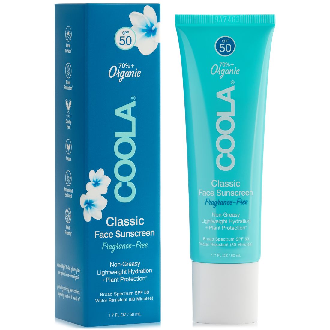 Coola Classic Face Sunscreen Spf 50, 1.7 oz.
