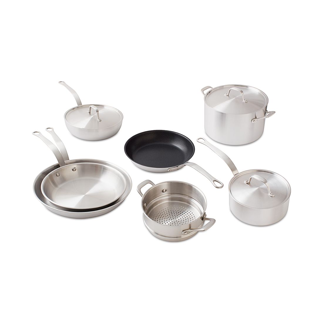 Daniel Boulud Kitchen 10-Pc. Stainless Clad Cookware Set