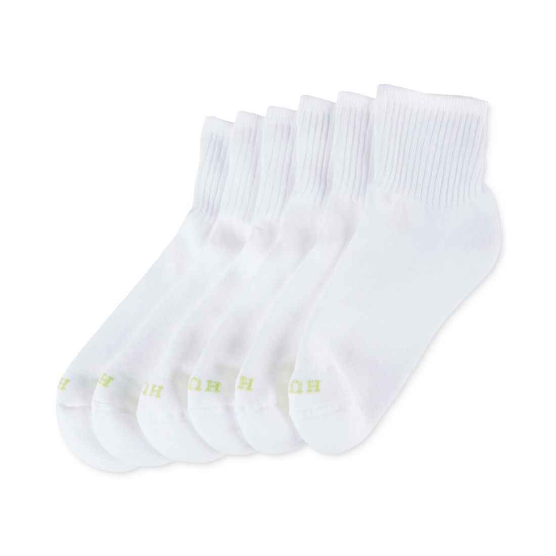 Hue Women's Mini Crew 6 Pack Socks U10227