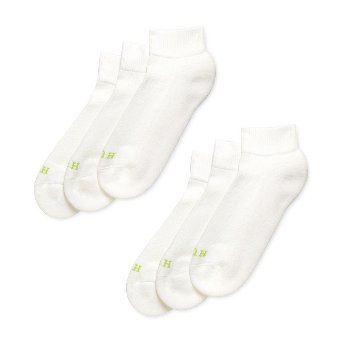 Hue Women's Quarter Top 6 Pack Socks