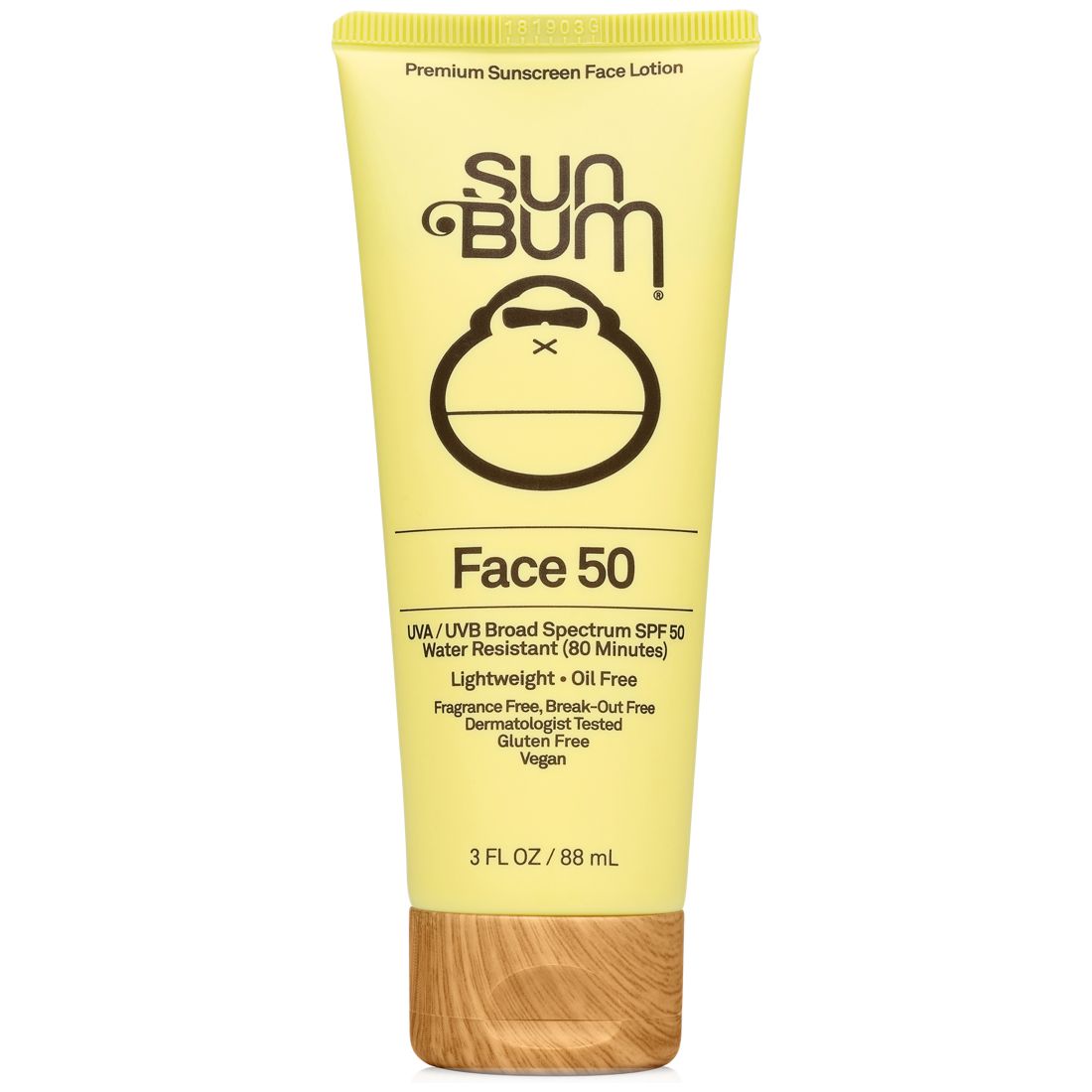 Sun Bum Face Lotion Spf 50, 3-oz.