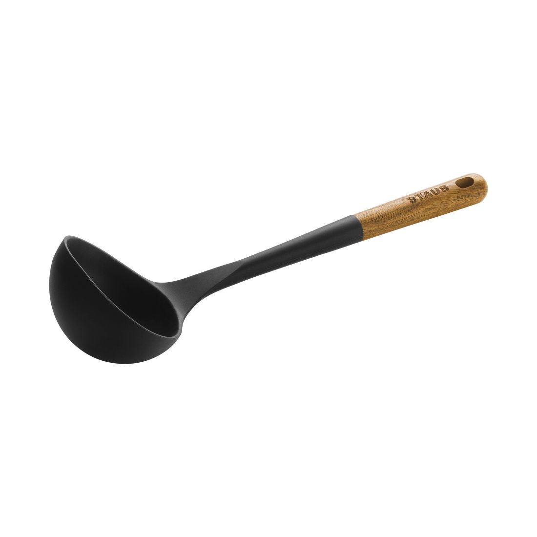Staub Tools 12" Soup Ladle - Black, Brown