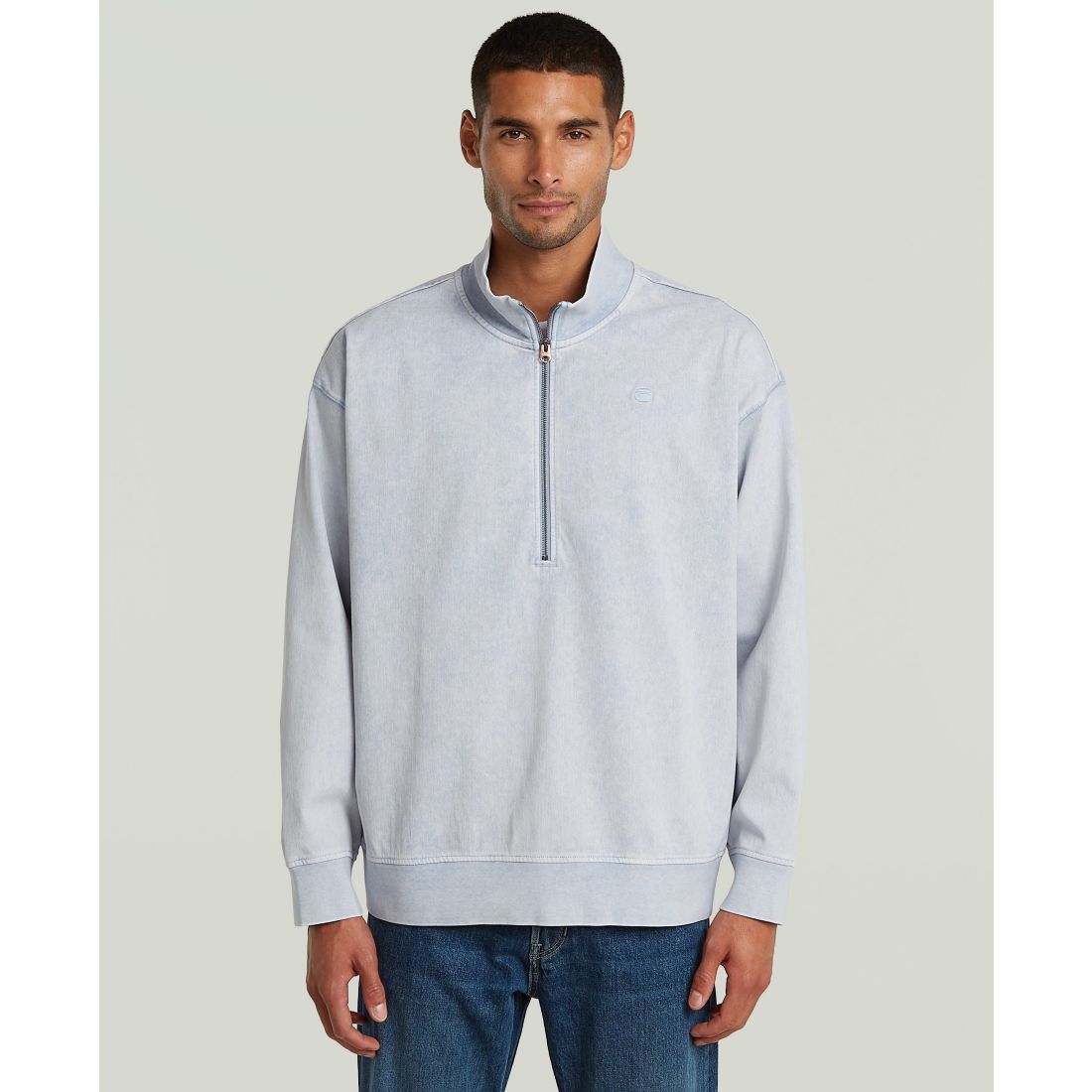 G-star Raw Men's Relaxed Half-Zip Sweater