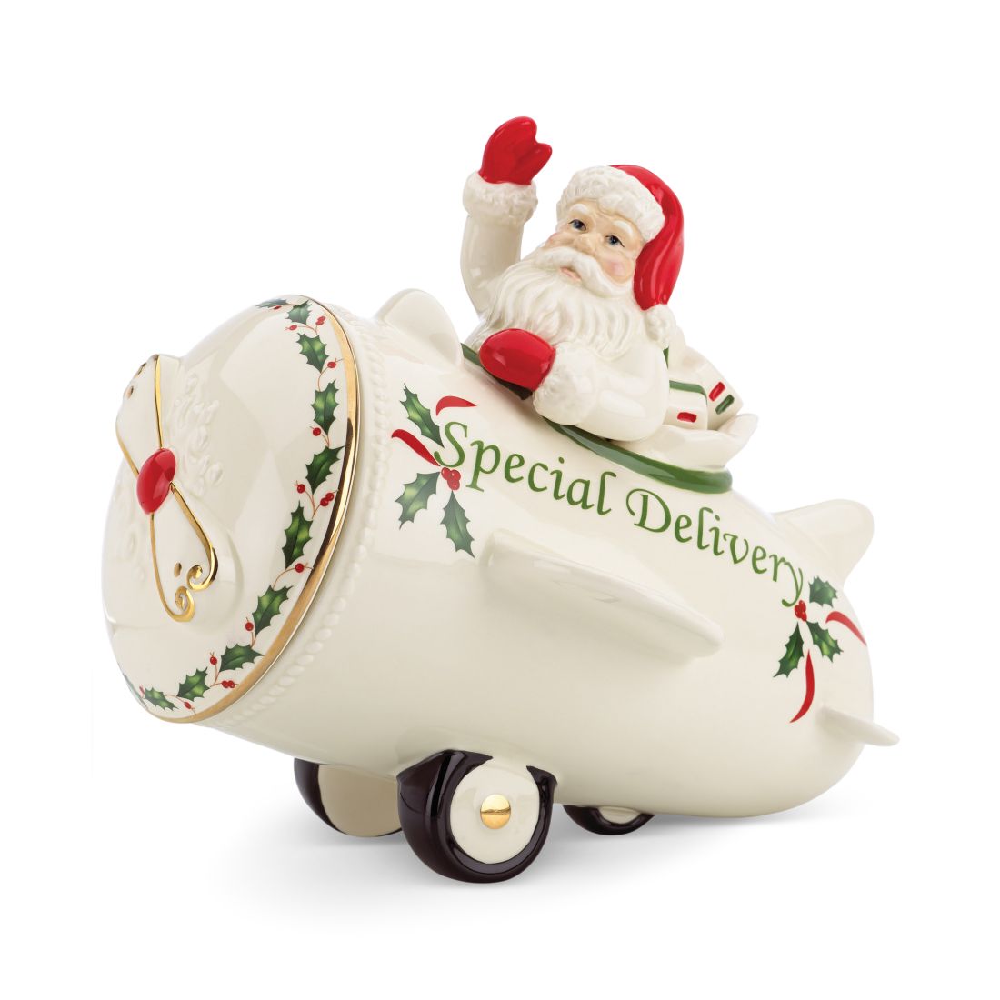 Lenox Countdown 'Til Christmas Airplane Cookie Jar