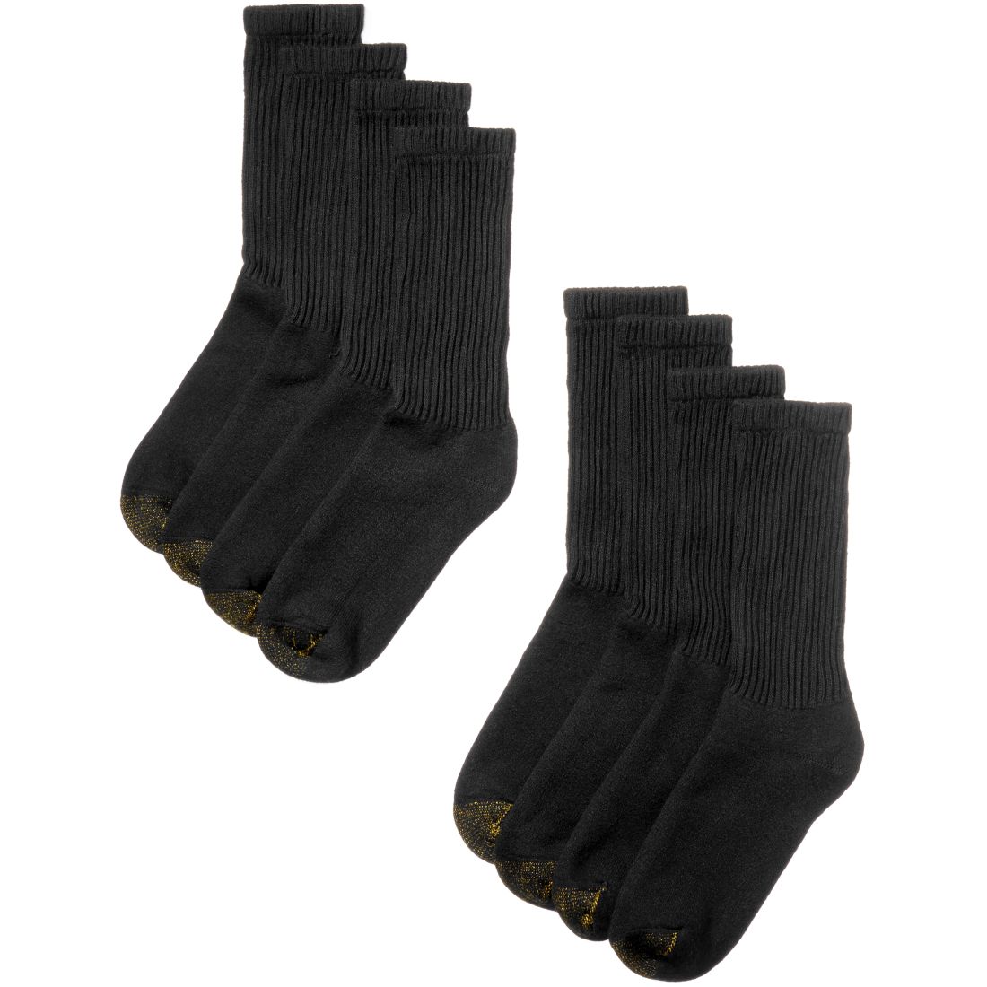 Gold Toe Men's 8-Pack Athletic Crew Socks