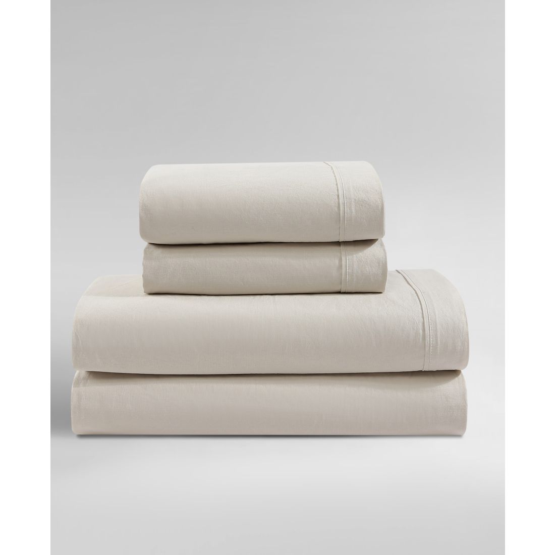 Calvin Klein Closeout! Calvin Klein Washed Cotton Percale 4-Pc. Sheet Set, King