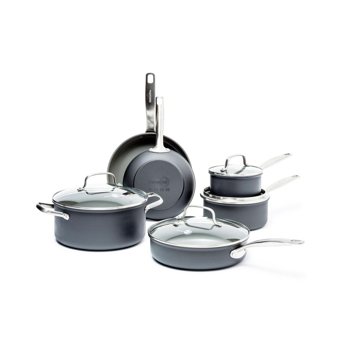 Greenpan Chatham Ceramic Non-Stick Cookware Set, 10 Piece