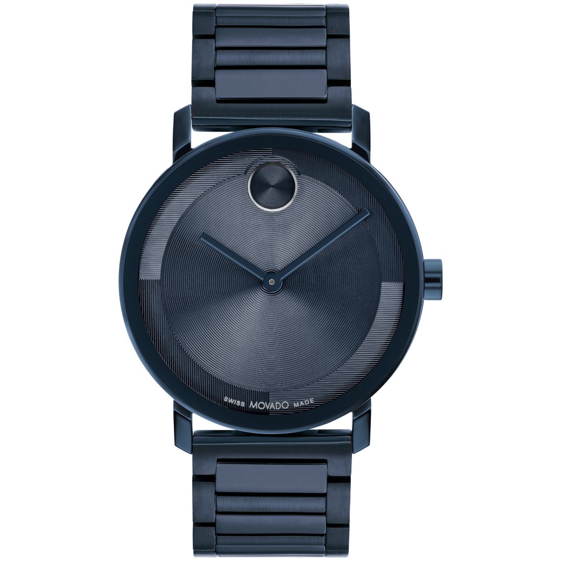 Movado Men's Bold Evolution 2.0 Swiss Quartz Ionic Plated Blue Steel Watch 40mm