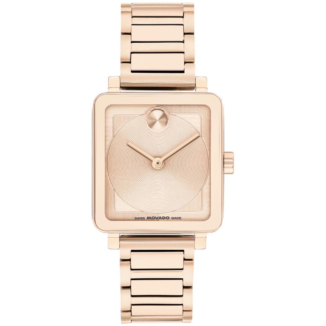 Movado Women's Bold Evolution 2.0 Swiss Quartz Ionic Plated Rose Gold Steel Watch 26mm