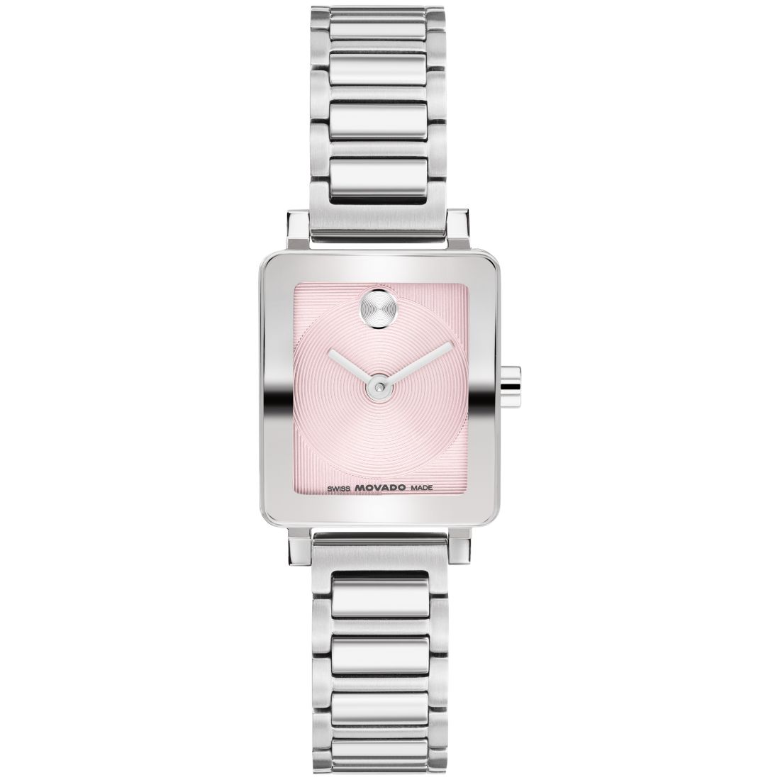 Movado Women's Bold Evolution 2.0 Mini Tank Swiss Quartz Stainless Steel Watch, 20x23mm