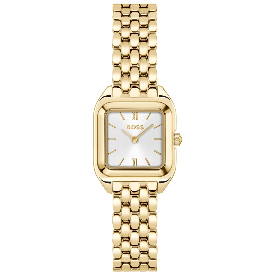 Hugo Boss Women's Mae Petite Quartz Basic Mini Ionic Plated Thin Gold Steel Watch, 22mm