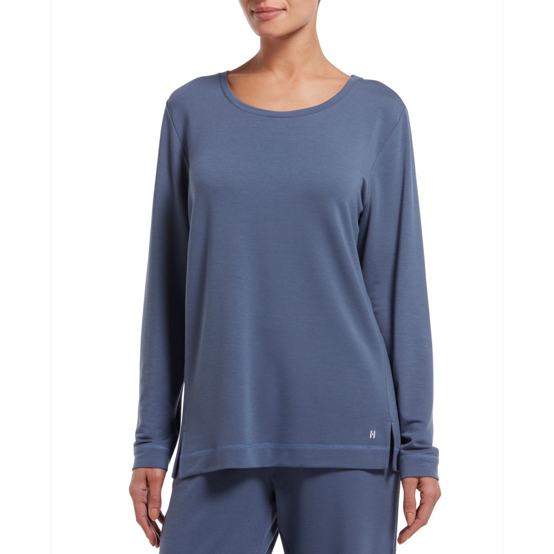 Hue Solid Long Sleeve Lounge T-Shirt