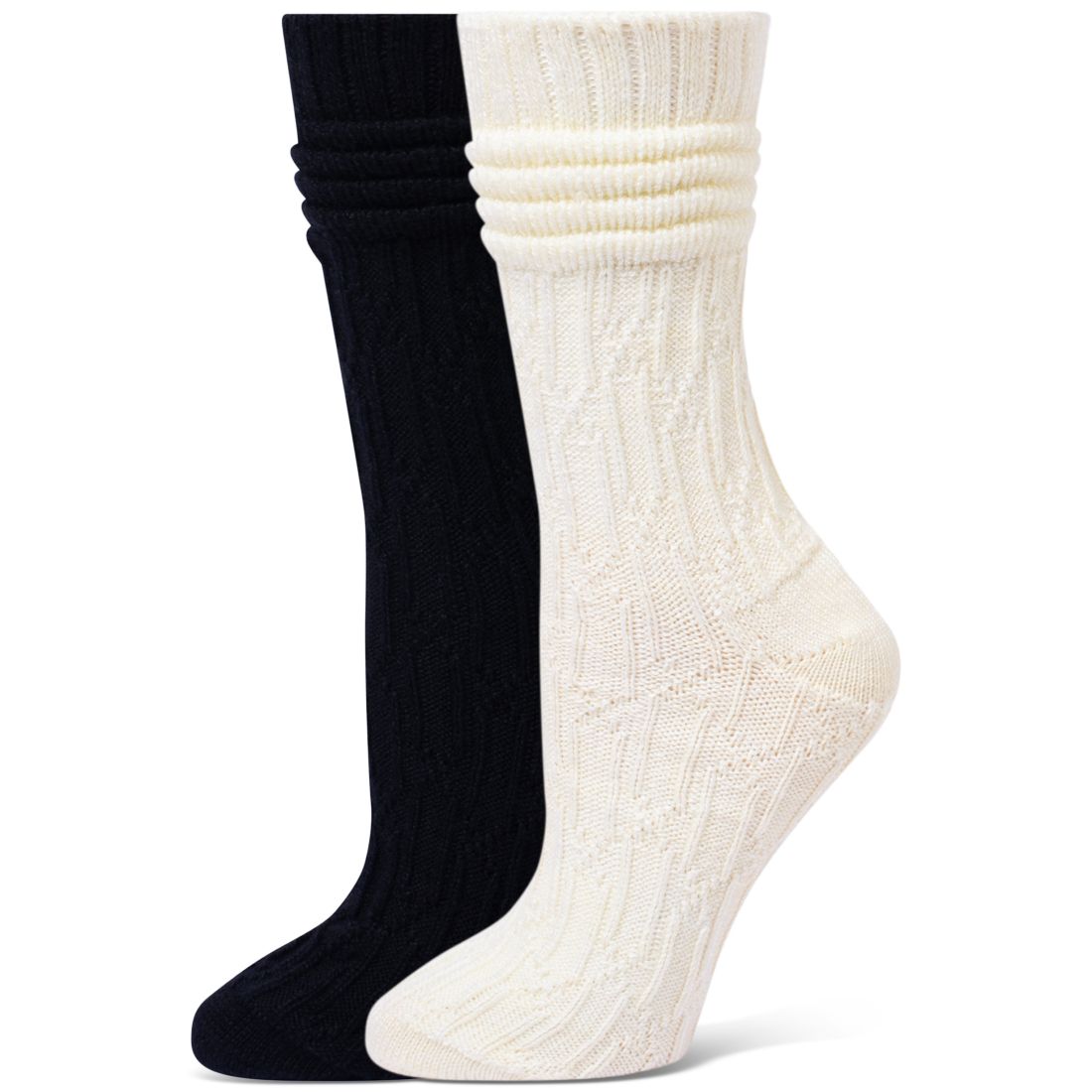 Hue Women's Bubble Cable Boot Sock 2 Socks, 2-Pack