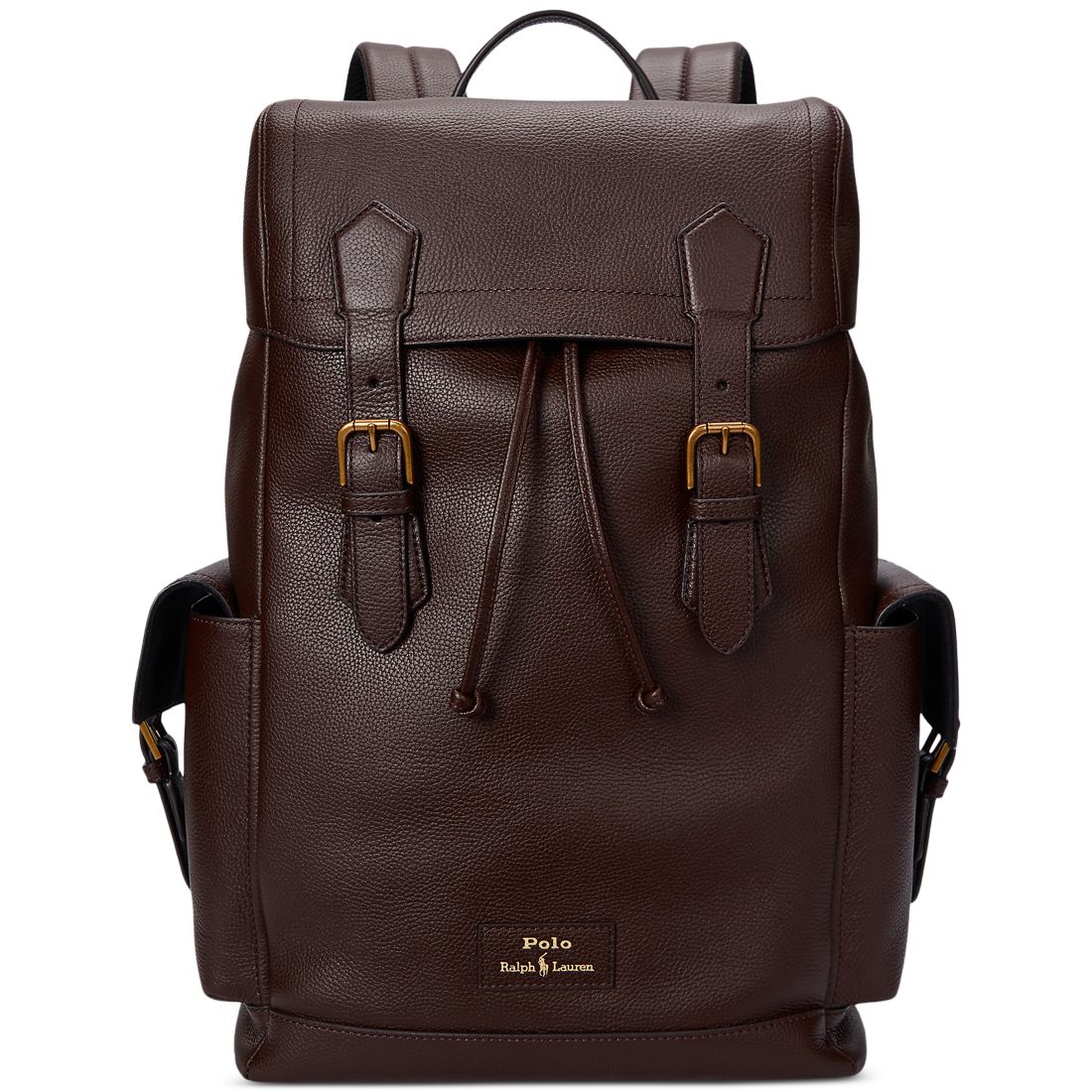 Polo Ralph Lauren Men's Pebbled Leather Backpack
