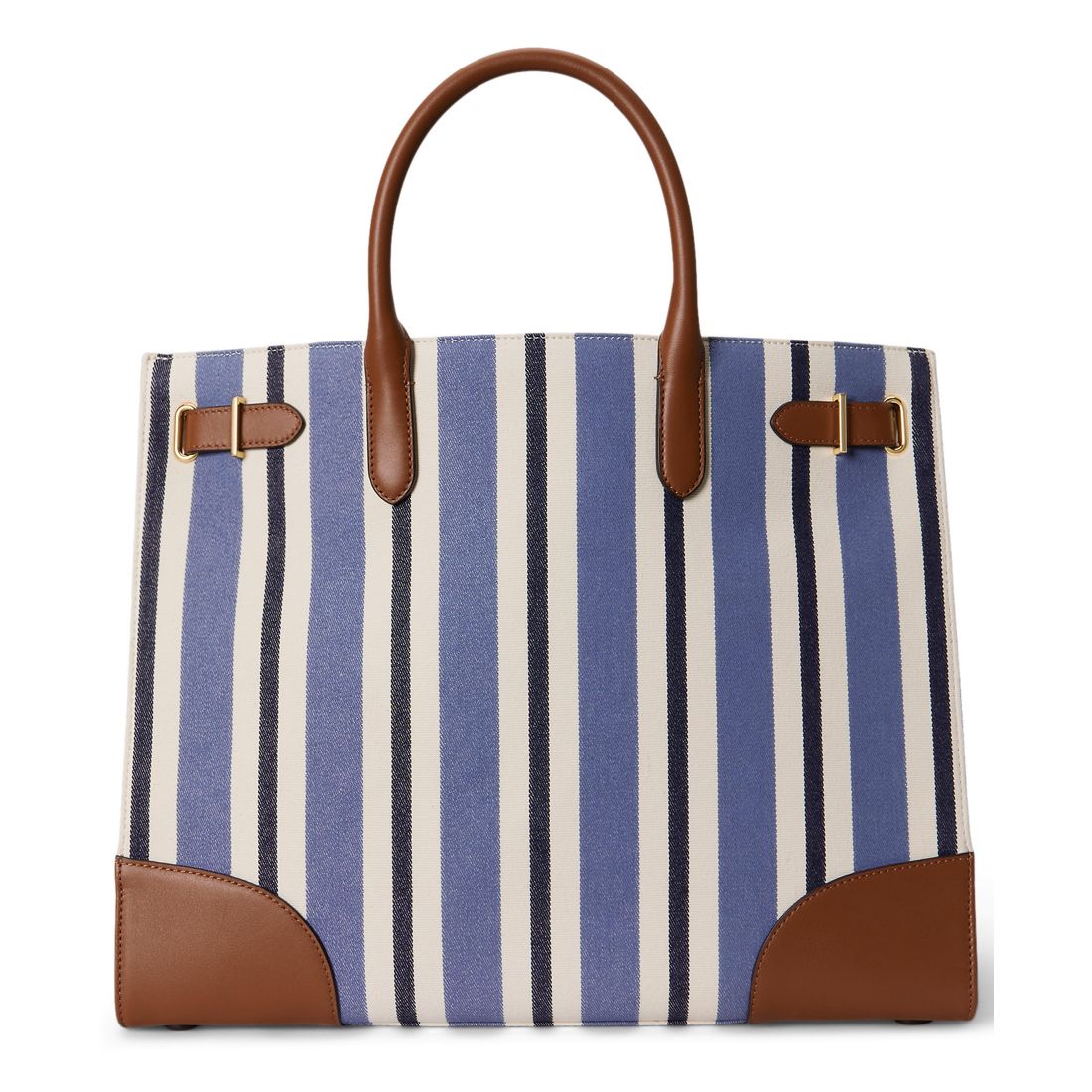Lauren Ralph Lauren Striped Canvas Extra-Large Devyn Tote Bag