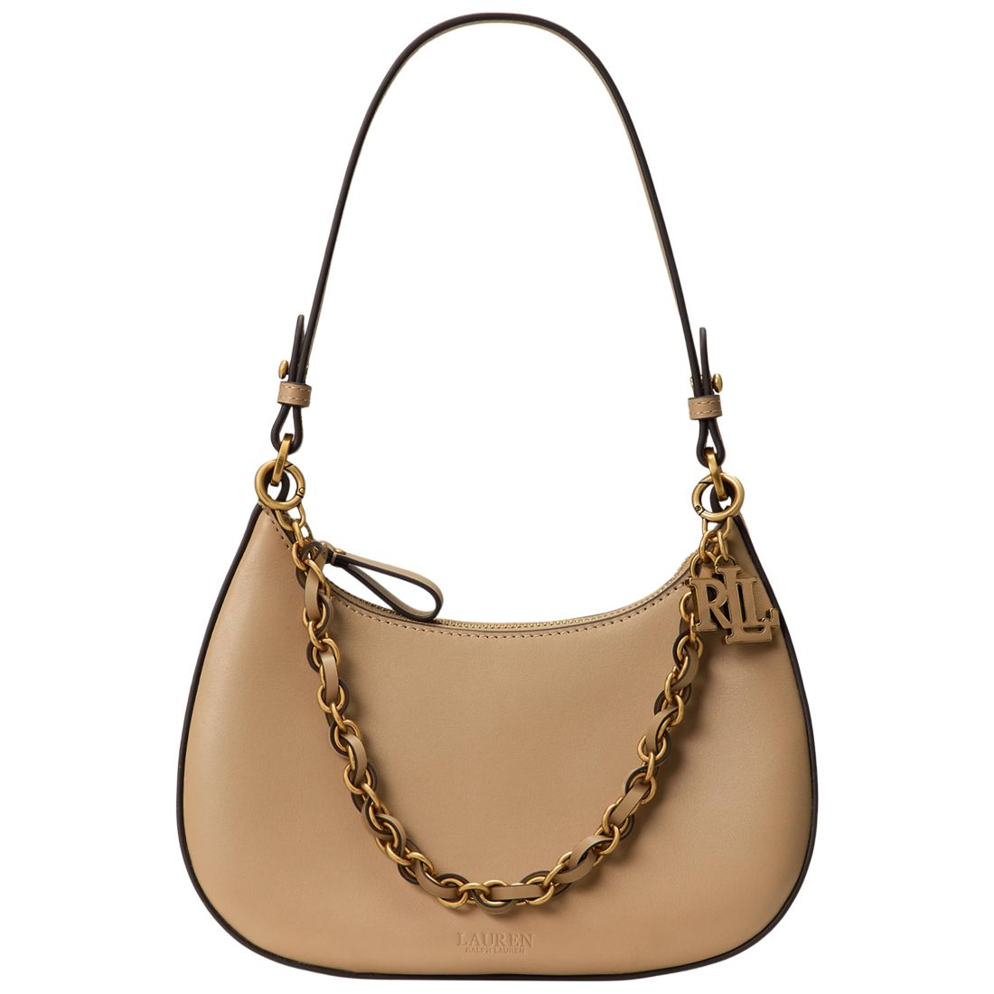 Lauren Ralph Lauren Marcy Medium Leather Shoulder Bag