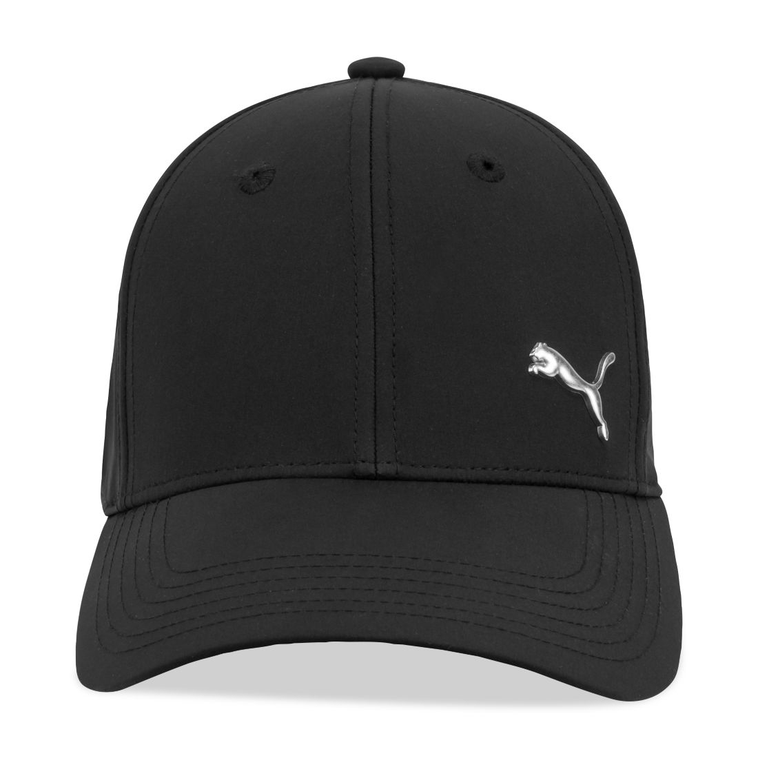 Puma Men's Alloy Solid Color Cat Logo Stretch Fit Cap